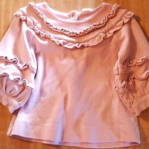 Childrens pink sweater with shirt